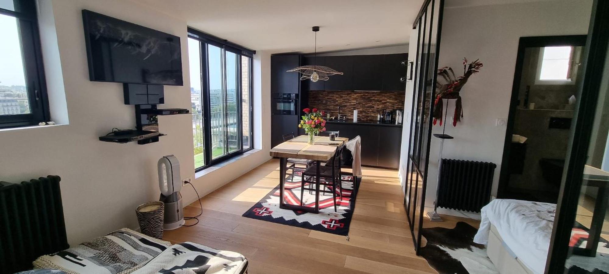 Appartement Vue Tour Eiffel Paris 16 Eme エクステリア 写真